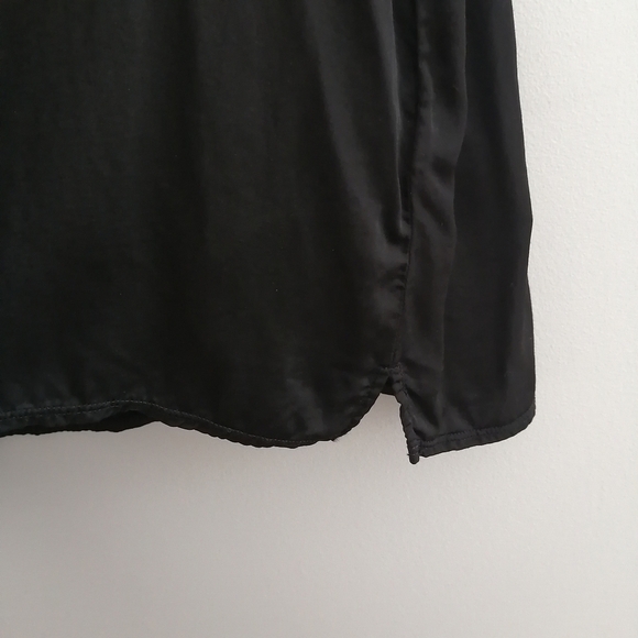 Nation LTD Satin Viscose V-neck Tee Large *Flaw - Picture 5 of 16